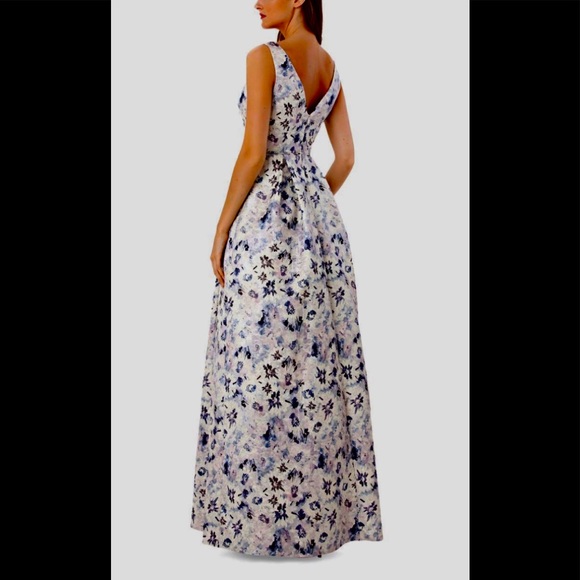 Soft Metallic Floral Dress. Party, Evening,Wedding - Picture 2 of 5